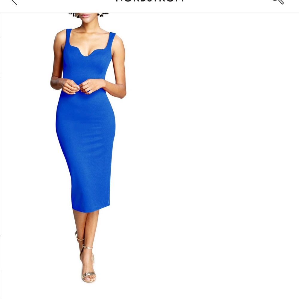 blue cocktail dress. Worn once. Purchased this July 2022 at Nordstrom.
